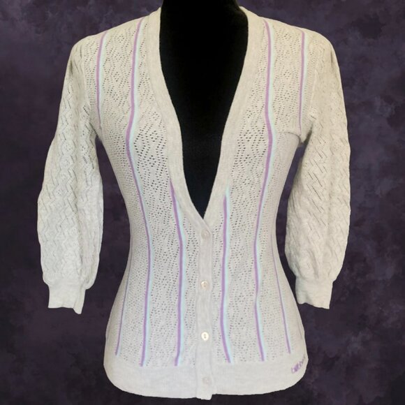 Vintage Billabong Pointelle Cardigan - Picture 1 of 7